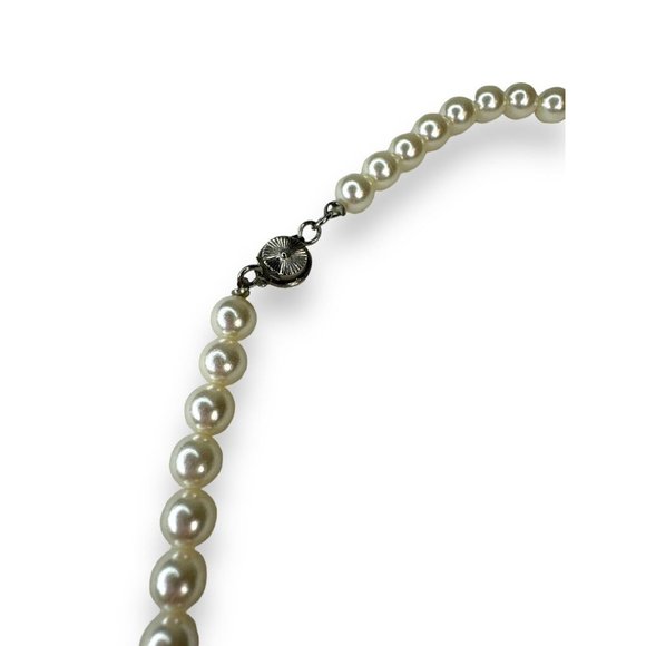 Vintage Large Chunky Statement Lucite Faux Pearl Cluster Necklace 24” - Picture 11 of 13